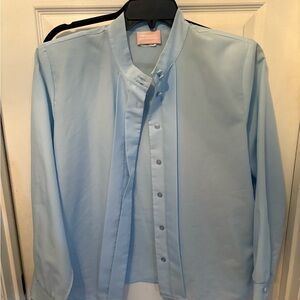 Elegant Light‎ Blue Women's Dress Shirt
